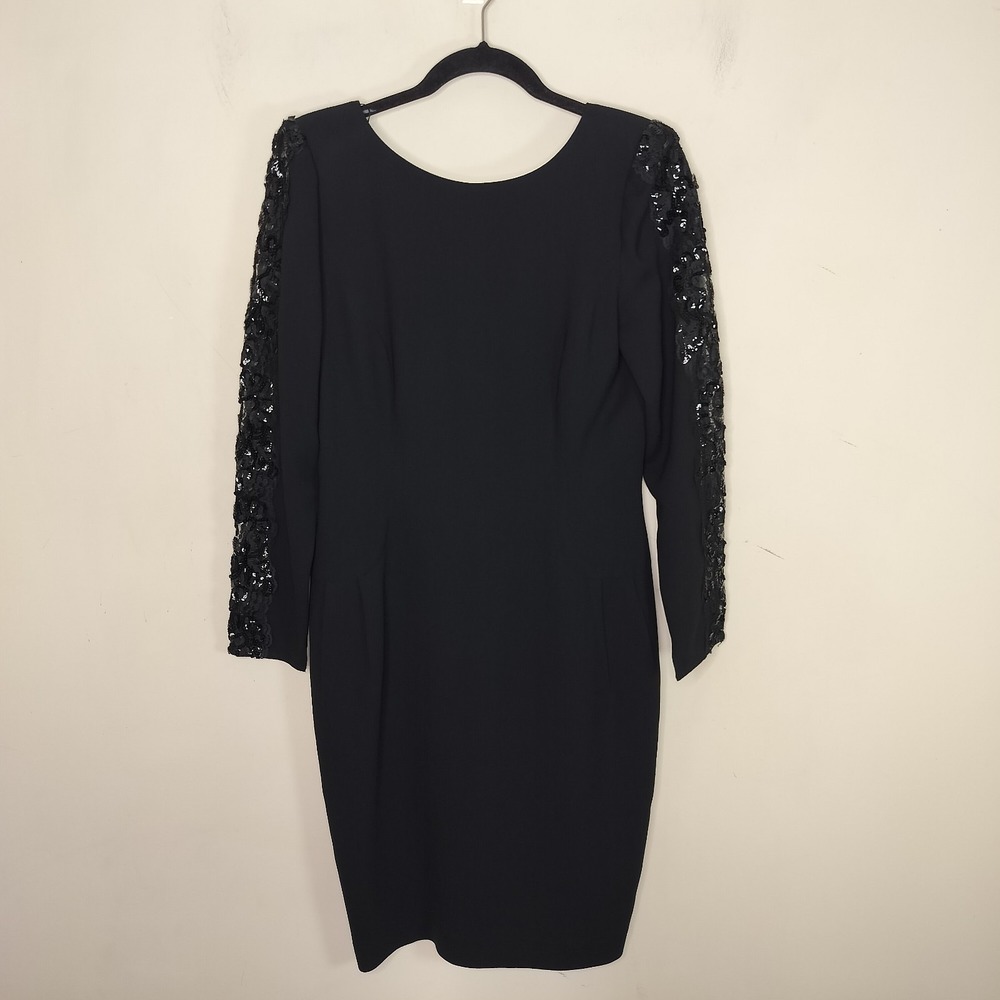 Morton Myles Vintage‎ Dress Lace Sequin Sleeves Party Cocktail